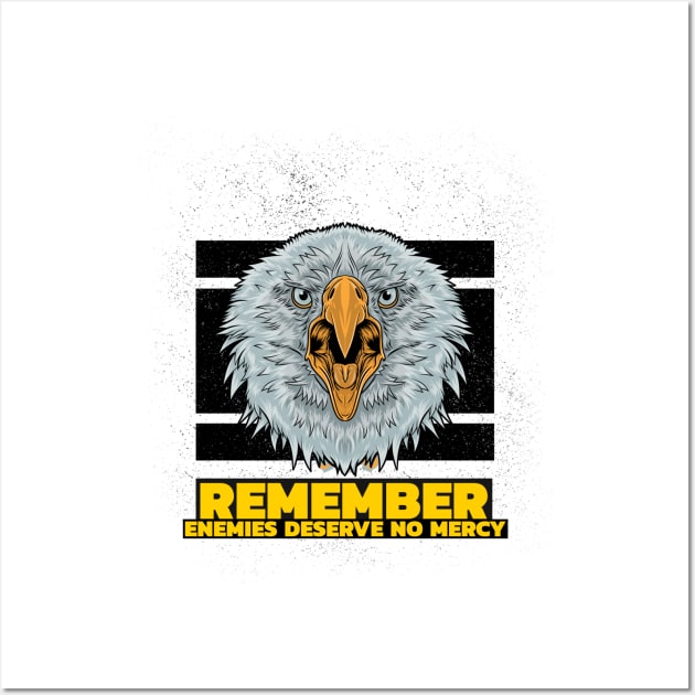 EAGLE (ENEMIES DESERVE NO MERCY) Wall Art by Katebi Designs